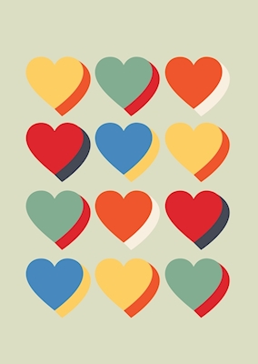 Poster dell'amore del cuore