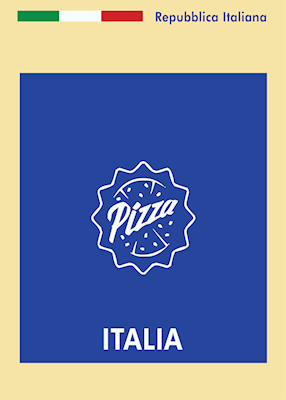 Italienisches Pizza Poster