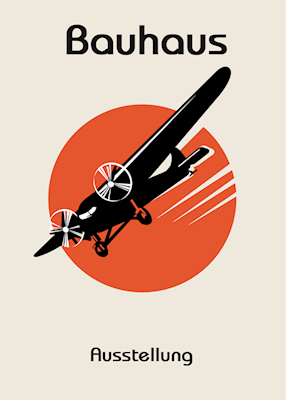 Bauhaus Flygplan Poster