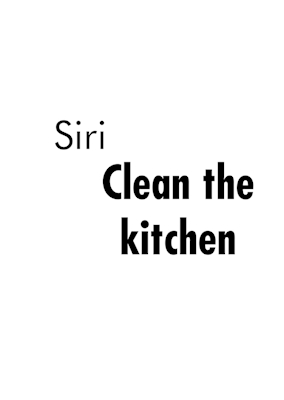 Siri Clean the kitchen Poster