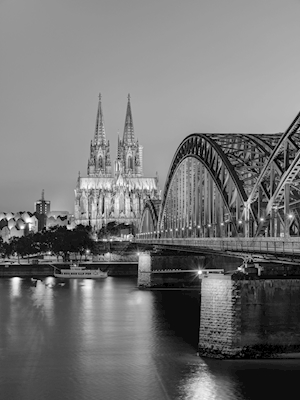 Cologne in black and white