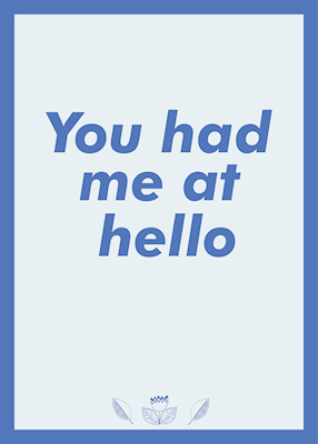 You had me at hello Poster