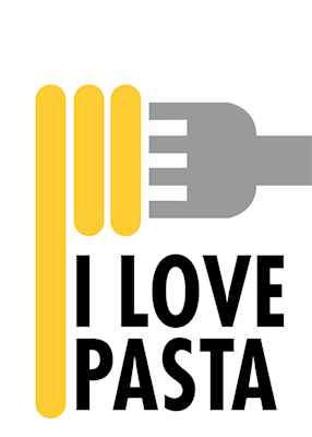 Plakat I Love Pasta