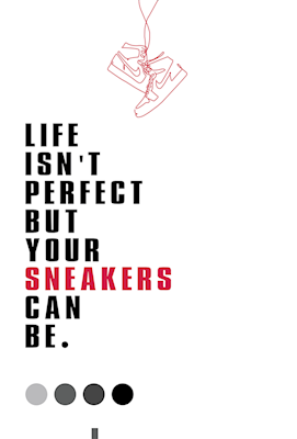 Poster di scarpe da ginnastica