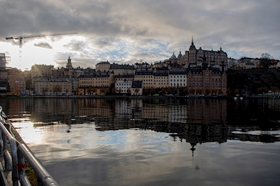 Dia nublado em Estocolmo