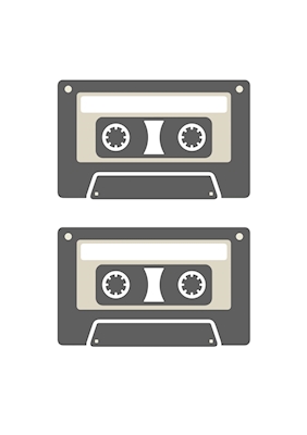 Retro Kasettband Moderne - W