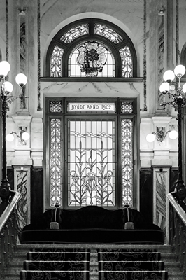 Janelas em estilo Art Nouveau 