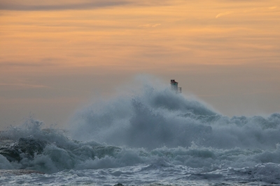 Bohuslän-Zee, storm en golven