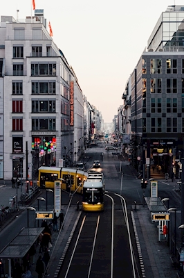 Berlin street & tram 