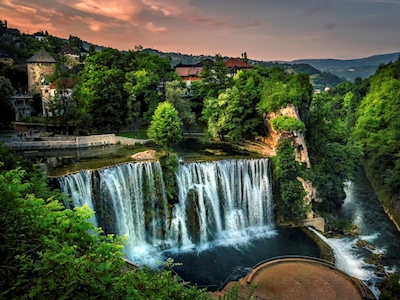 Waterfall in Jajce