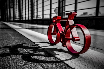 Rød cykel