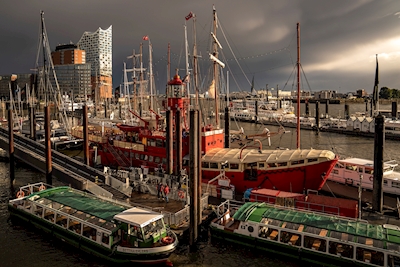 Hamburg Boats and Opera House