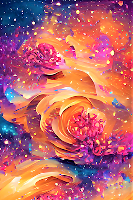Abstract  Sea of Flowers