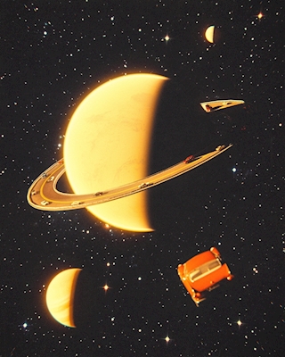 Autobahn rund um Saturn