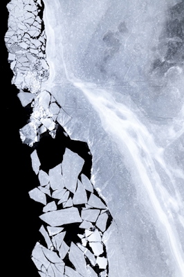 Mønstre av isfjell.