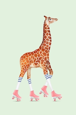 Rollschuh Giraffe