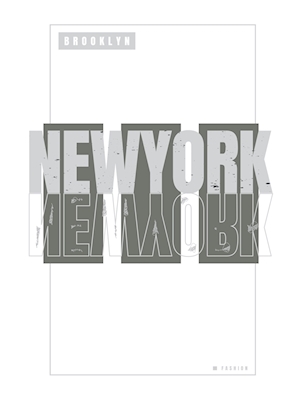New York Brooklyn plakat