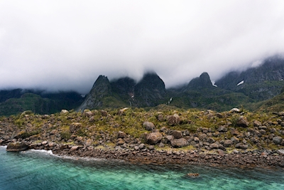 Blå fjord