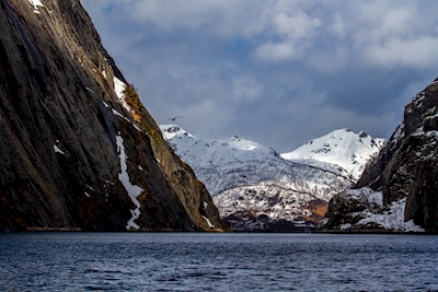 Der Trollfjord auf den Lofoten in Norwegen
