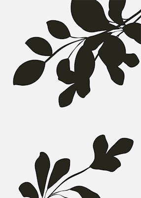 Abstract Botanical Poster