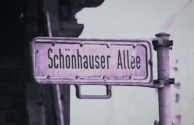 Street sign  Schönhauser Alle