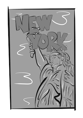 Ilustracja w Nowym Jorku