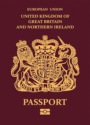 Cartaz do passaporte do Reino Unido 