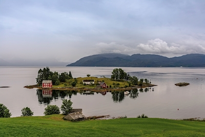 miniaturowa wyspa w Norwegii