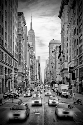 Tráfico de la 5ª Avenida de la Ciudad de Nueva York
