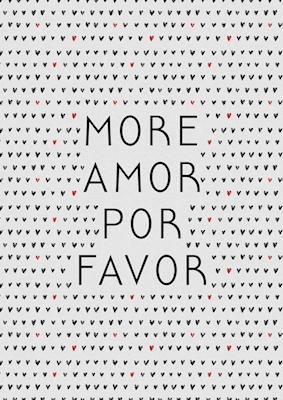 More Amor BW Quote