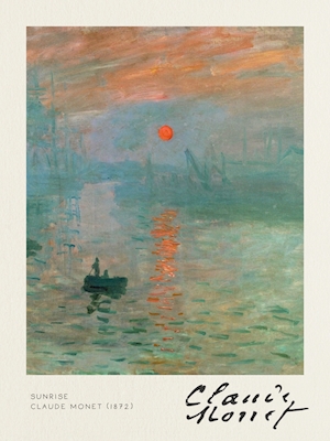 Soluppgång som Claude Monet