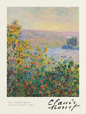 Les parterres de fleurs - Claude Monet