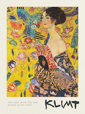 Nainen tuulettimen kanssa - Klimt