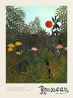 Le soleil couchant - H Rousseau