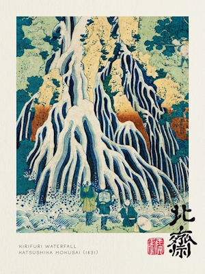 Cascada Kirifuri - Hokusai