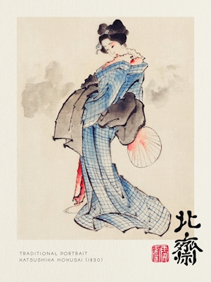 Tradisjonelt portrett - Hokusai