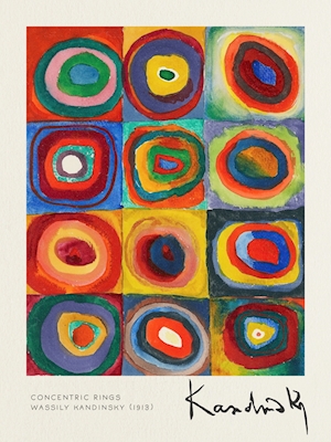 Koncentriske ringe - Kandinsky