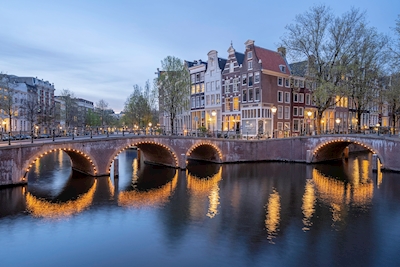 De kanalene i Amsterdam