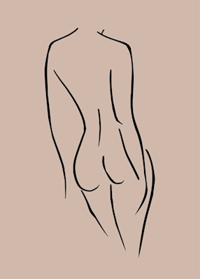 Desnudo de arte lineal 