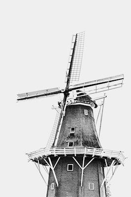 Holandský větrný mlýn