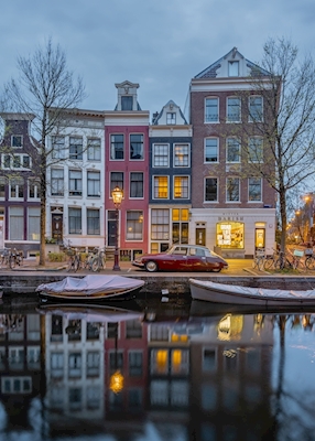 blue hour in Amsterdam