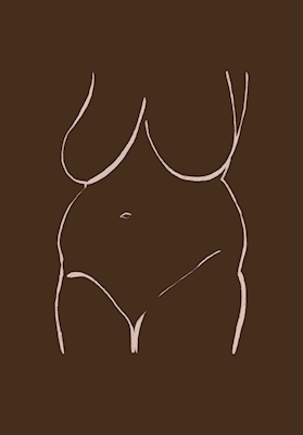 Drawing of naked woman
