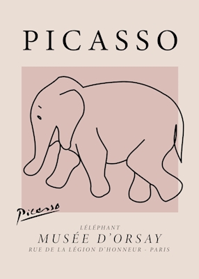 Picasso elefantti juliste