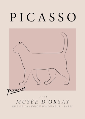 Picasso Katt Poster