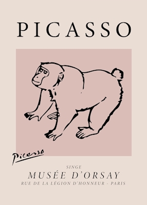 Picasso Monkey Poster
