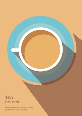 A cup of tea poster