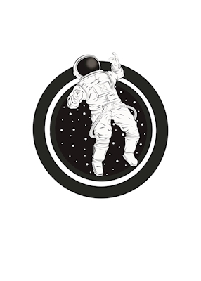 Affiche d’astronaute