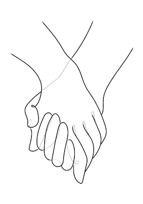 Holding Hands Lines