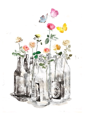 Flowers & bottles