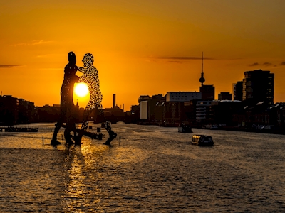 Zachód słońca w Berlinie